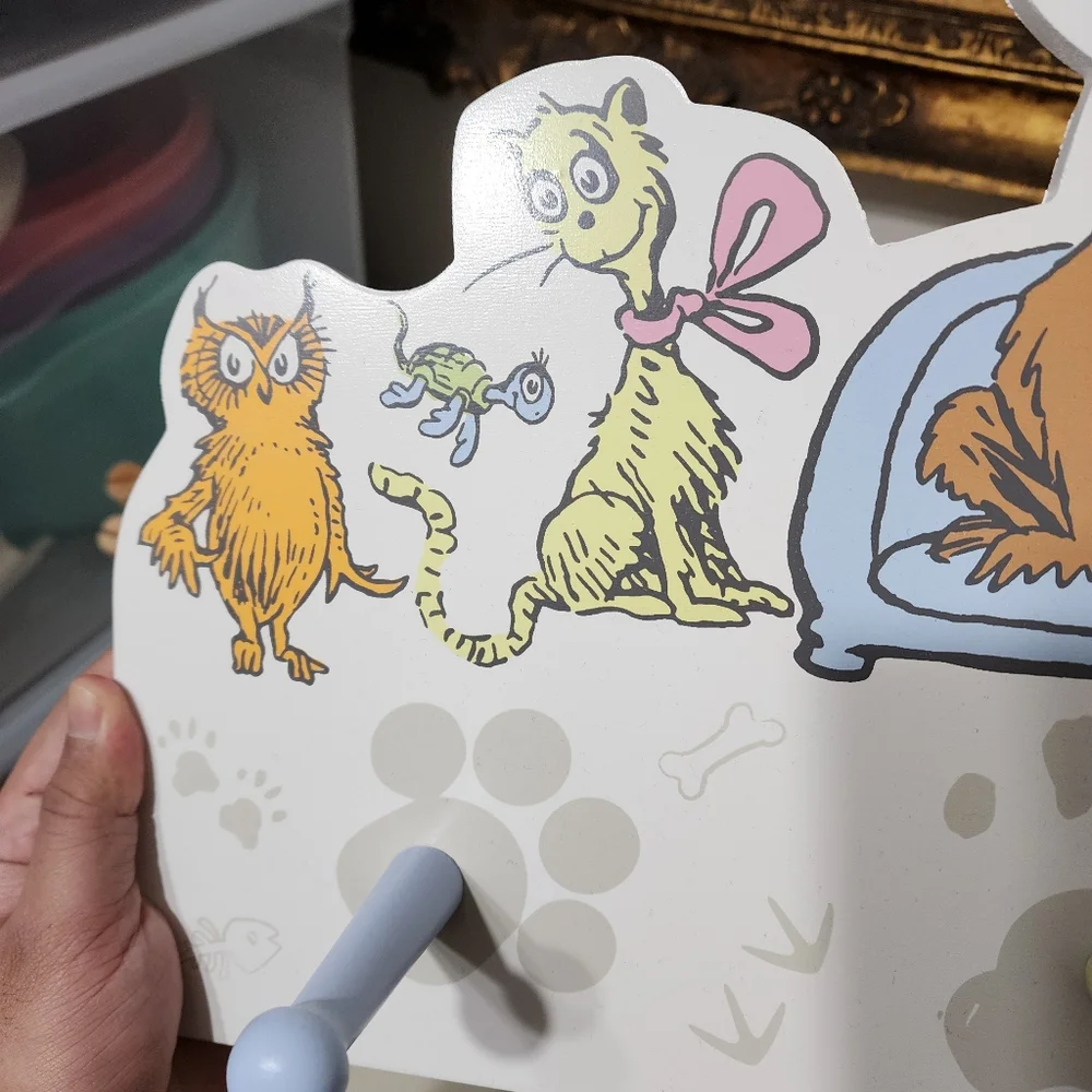 Trend Lab Dr. Seuss What Pet Should I Get Hanging Wall Hook Nursery Room Decor